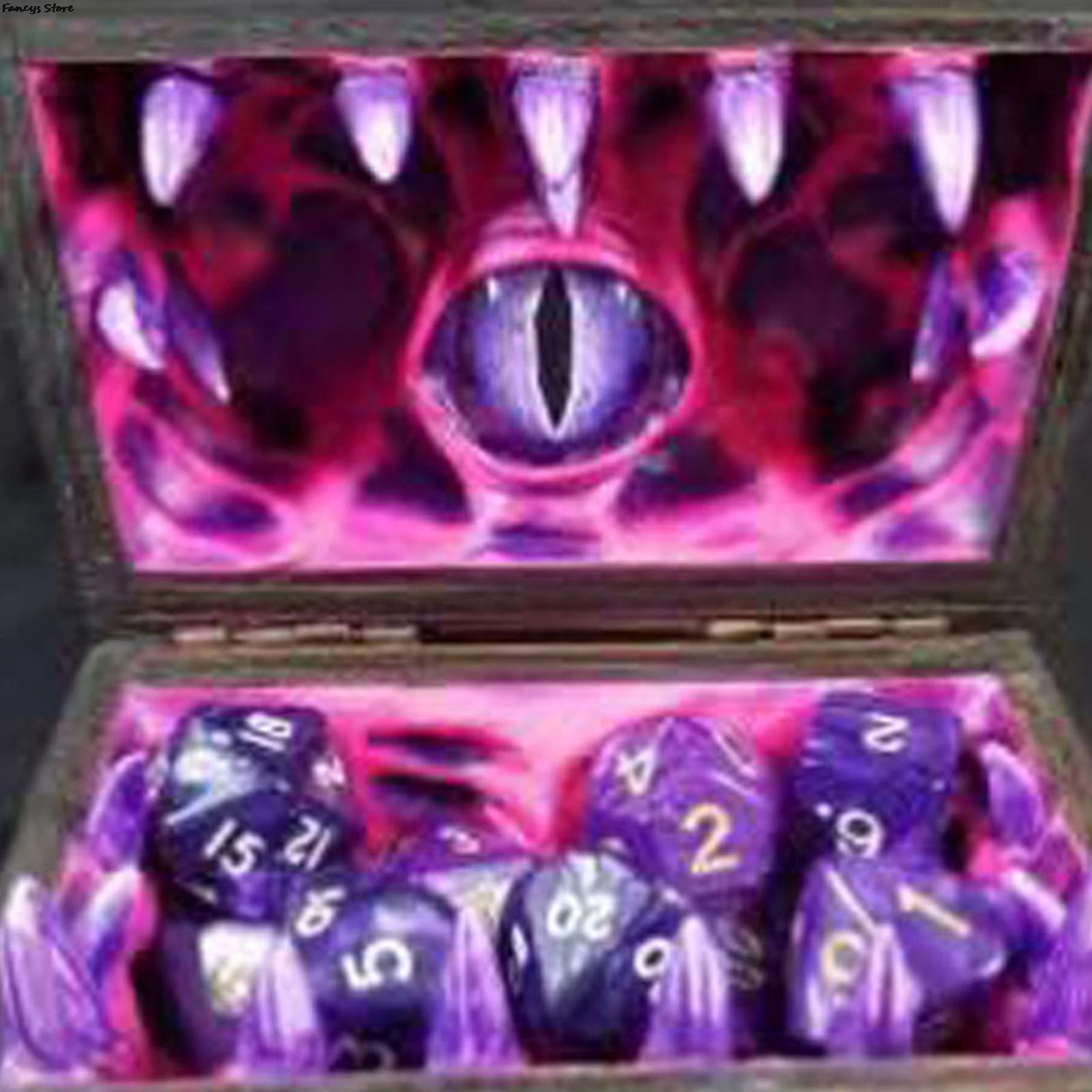 

Коробка для хранения темно-фиолетовых страшных демонических глаз, реквизит для Хэллоуина, коробка для конфет, Крутое креативное украшение ...