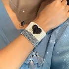 Женский тканый браслет Go2Boho Ins, модный браслет с сердечками Miyuki, ювелирное изделие ручной работы на осень и зиму