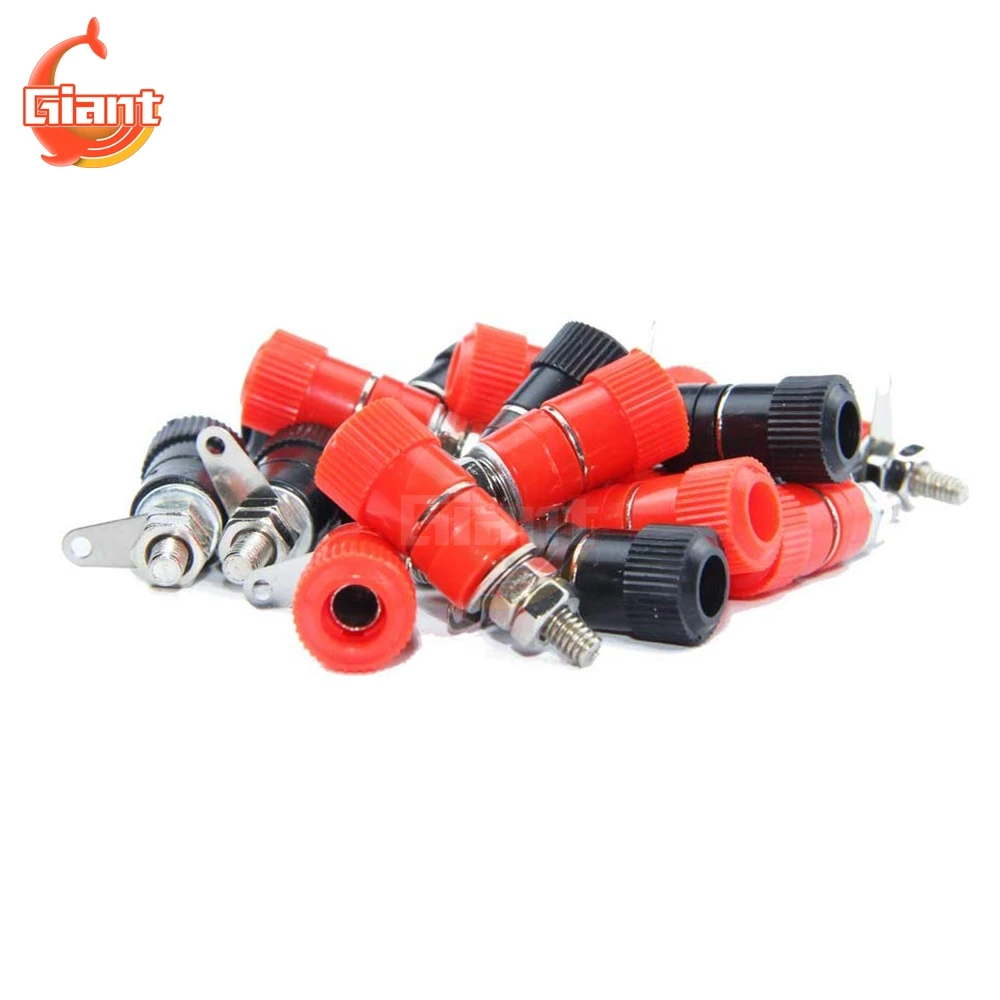 20 пар красные/черные штекеры 4 мм | Обустройство дома