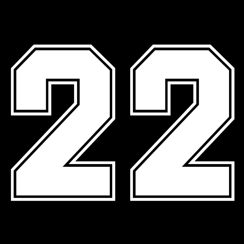 

Creative Sunscreen Waterproof PVC,Car Stickers Decor Motorcycle Decals Numbers 22 Funny Decorative Accessories15cm*10cm