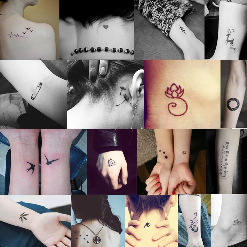 Блестящий тату альбом для рисования аэрограф наклейки шаблоны|Временные тату| |