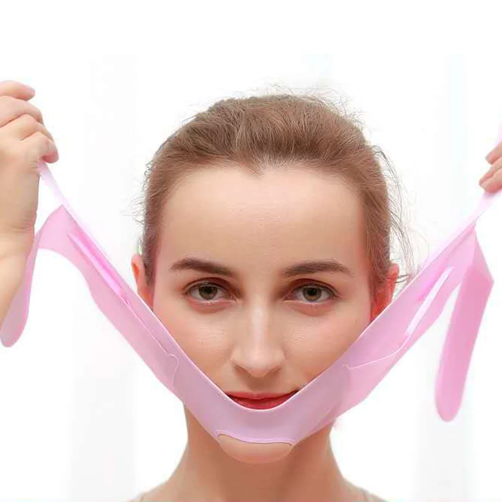 Нано-силиконовая эластичная повязка для подтяжки лица двойной редуктор