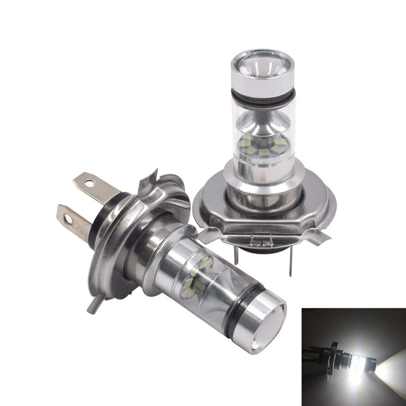 2Pcs High Power Led H4 Hb2 9003 Bulb 100W 20Led Car Fog Light Lamp Headlights 6000K White | Автомобили и мотоциклы