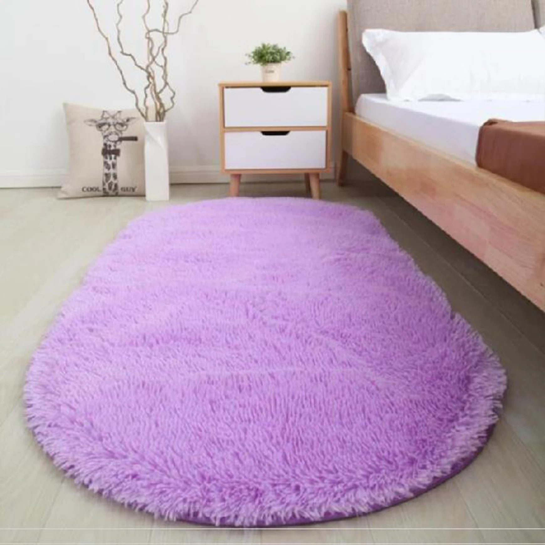 ruldgee ellipse oval thick carpet bedroom bedside bed blanket living room sofa tea table long wool mat cute alfombra floor mat free global shipping