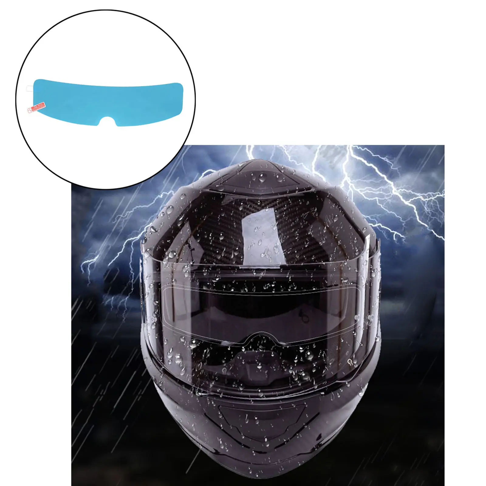 

TPU Blue Universal Motorcycle Lens Anti-Fog Anti Fog Film Patch 9.25"x3.15"