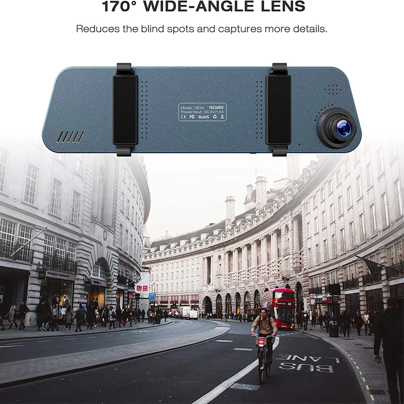 

Full HD 1080P 5" Video Recorder Ultra-Thin Touch Screen Dash Camera 170 Wide-Angle Lens Front Camera G-Sensor Car Video DVR