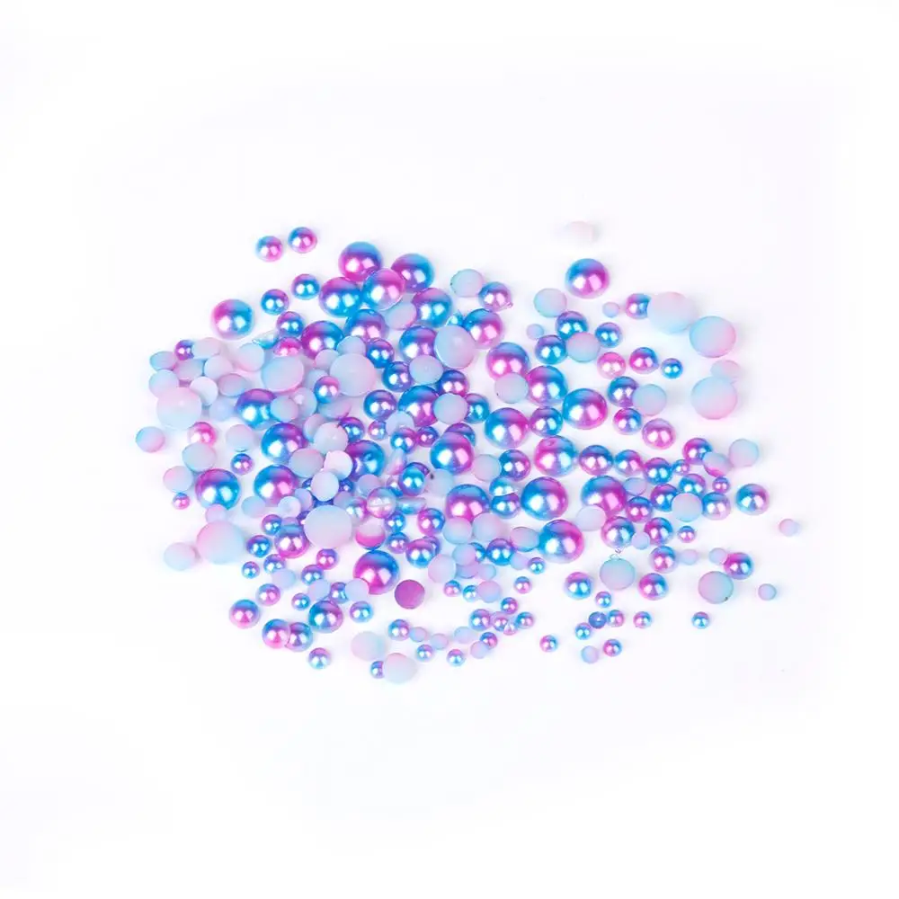 Высококачественные полукруглые имитация жемчуга 3/4/5/6/8 мм плоские для альбома