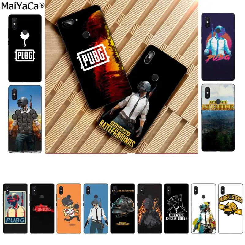 MaiYaCa pubg batterground game Custom Photo Soft fundas чехол для телефона Xiaomi 8 9 se Redmi 6 pro 6A 4X 7 note 5 7|Бамперы|