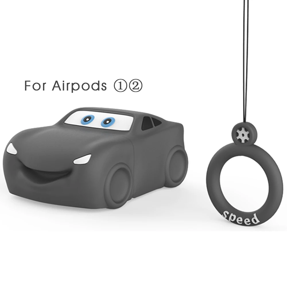 Игрушечный автомобиль, мягкий чехол для Apple AirPods 1, 2, чехол, милый ТПУ Силиконовый Футляр для наушников для AirPods 1, 2, коробка для хранения наушников - Цвет: 06