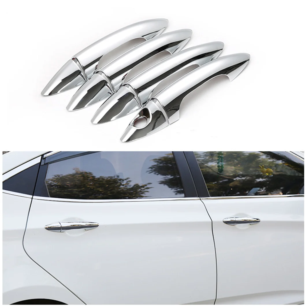 Хромированная накладка на дверную ручку для Hyundai Solaris Verna i25 Accent Grand Avega 2011 2012 2013 2014