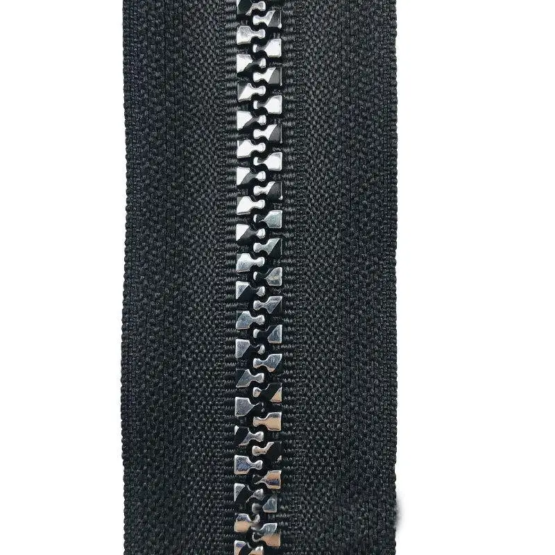 No. 8 застежки молнии для шитья из смолы с цветком сливы блестящими серебряными