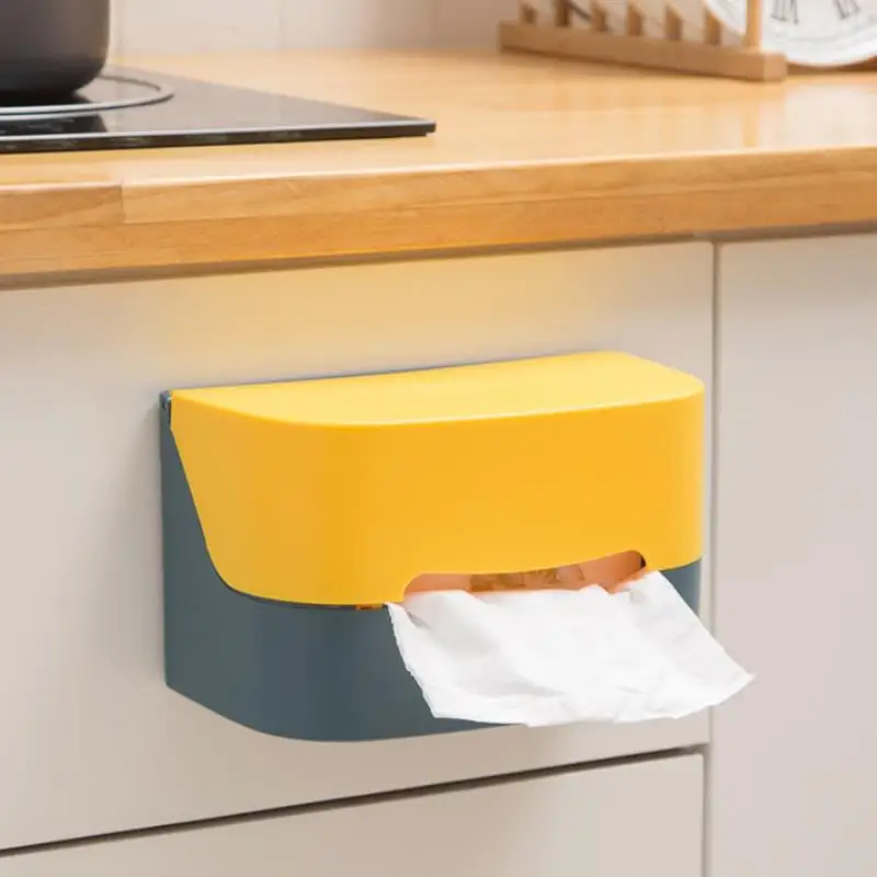 Пластиковая коробка для салфеток простая стильная Пыленепроницаемая настольная