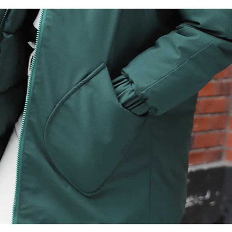 

2019 High Quality Cotton Winter Coat Female Parkas Fur Collar Hooded Warm Coat Women Winter Jacket Jaqueta Feminina Inverno