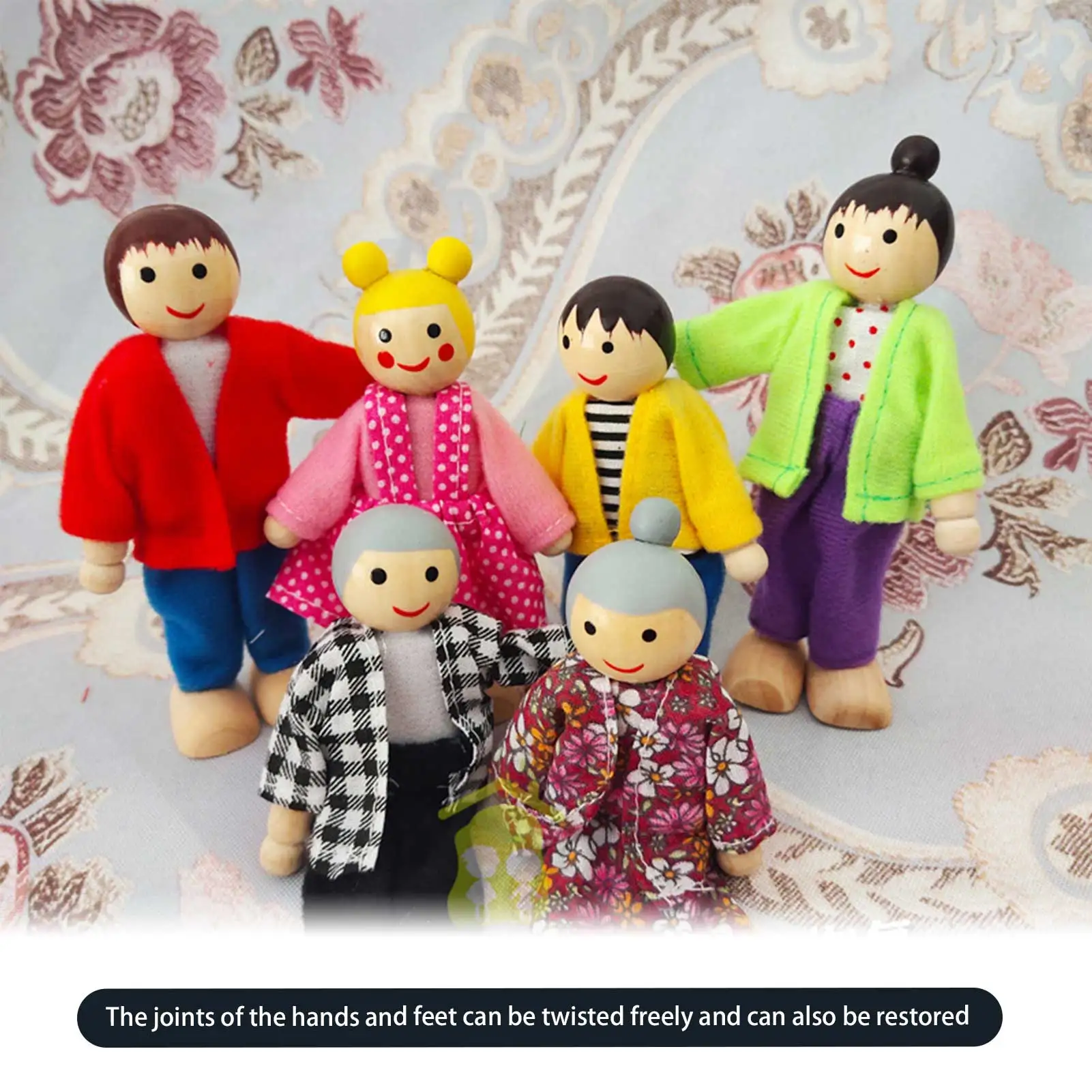 

Похожая на настоящую 6 шт. марионетка куклы для всей семьи, из мягкой ткани для девочек и мальчиков детские игрушки куклы как живой принцессы...