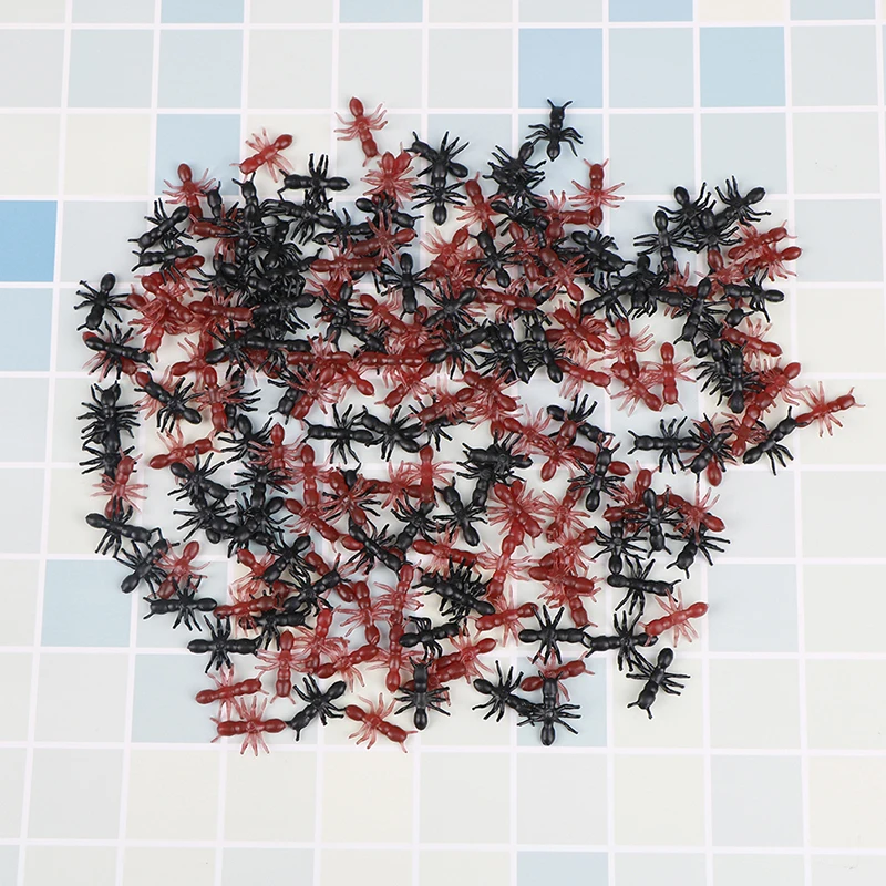 

Realistic Simulation Ants Halloween Stimulating Ants Pranks Joking Toys 50/100/200Pcs Plastic
