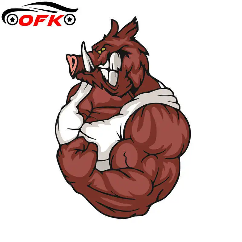 

Car Stickers, Motorcycle Decals Wild Boar Decorative Accessories,to Cover Scratches Sunscreen Waterproof PVC15cm*10cm