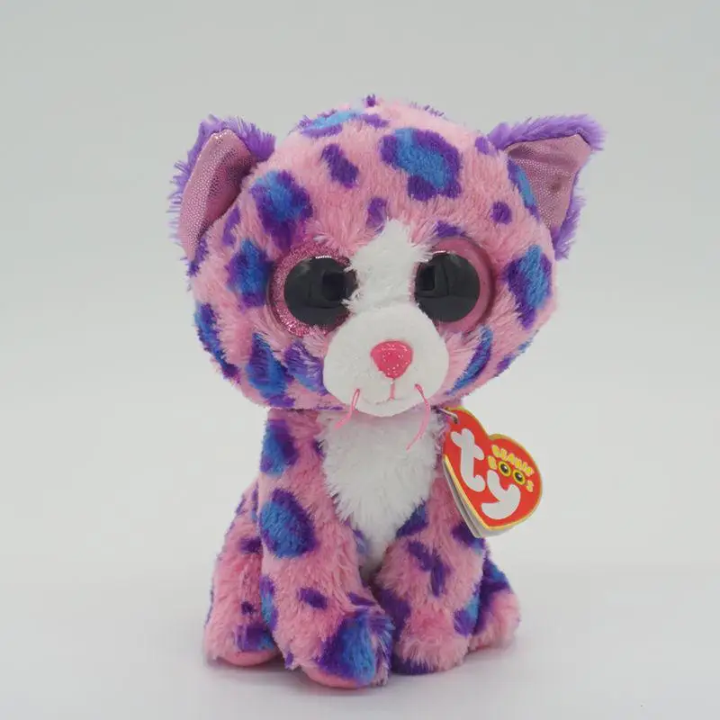 

15CM Ty Big Eyes Plush Animal Cat Series Collectible Toys Children Birthday Gifts Doll Cute Soft Stuffed Toy