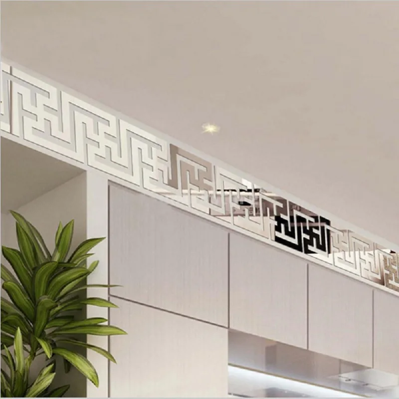 10 шт. 3D зеркальные настенные стикеры Наклейка Искусство потолок современный