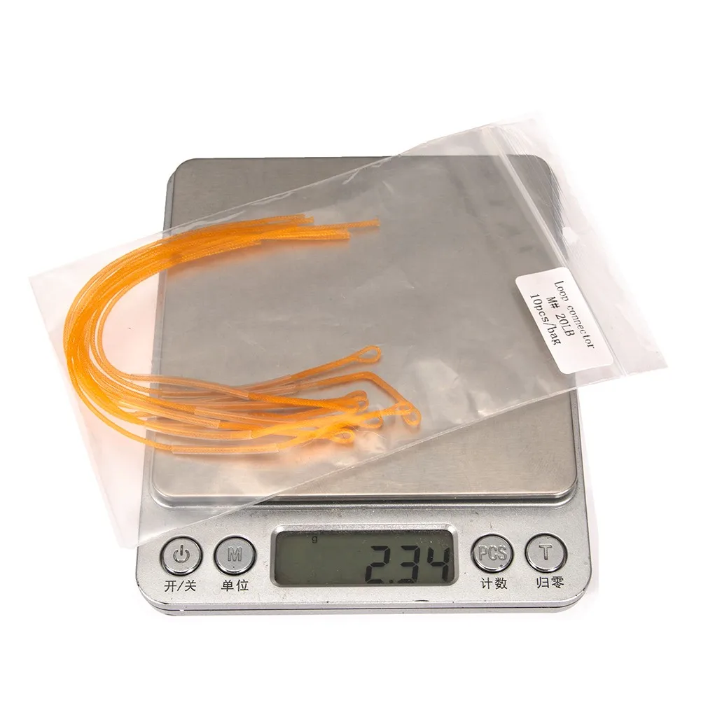 

10 Pieces Of Fly Lead Connection Coil High-strength Nylon Fishing Braided Lead Loop Fly Fishing Line Loop Connector