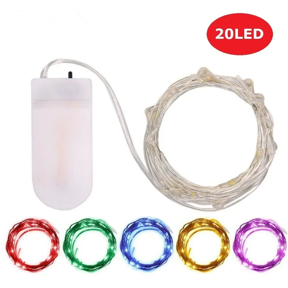 Светодиодный мини светильник 1/2 м медная Гирлянда Сказочная фонарик гибкая лампа