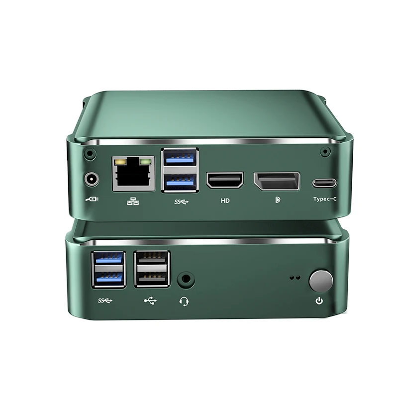 Мини пк Intel Core i7 10510U 2 * DDR4 M.2 NVMe SSD Windows 10 Linux двухдиапазонный wi fi совместимому с HDMI Mini