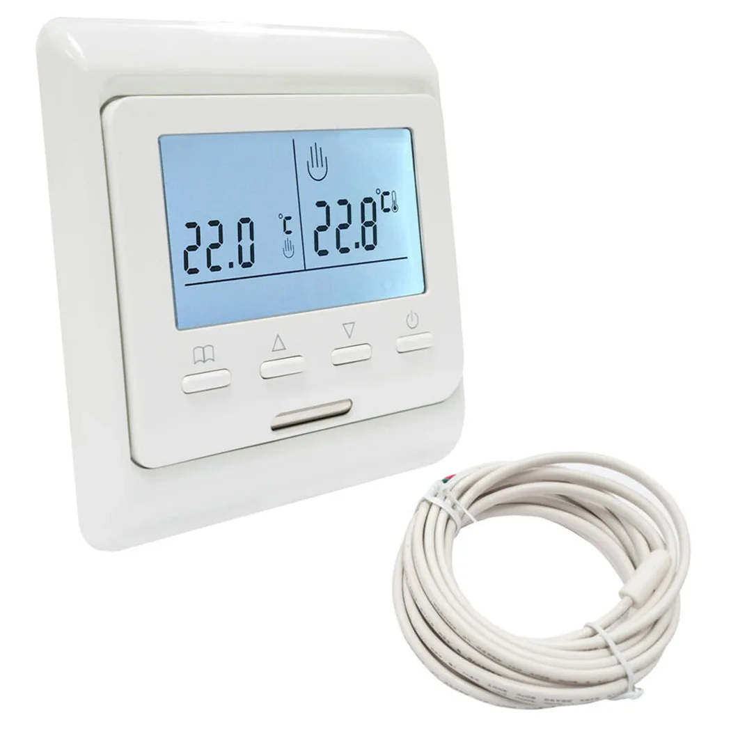 

Digital Thermostat Electric Underfloor Heating Controller AC100- 240V Safety
