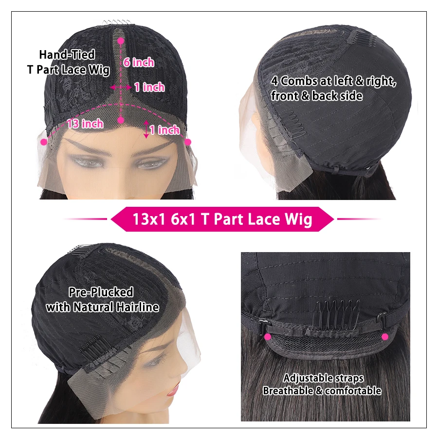 Дешевый парик из длинных прямых человеческих волос быстрая доставка на сетке 13x1 T