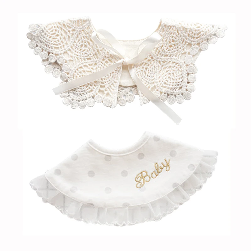 

Cotton Baby Bib Soft Collar Bibs for Children Adjustable Baby Feeding Burp Shawl Baby Stuff Newborn Babies Girls Saliva Towel