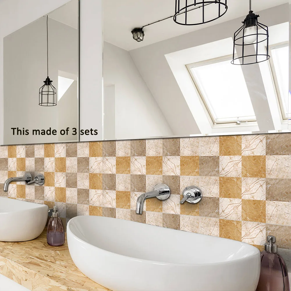 Наклейка для плитки Funlife Мраморная текстурная креативная художественная