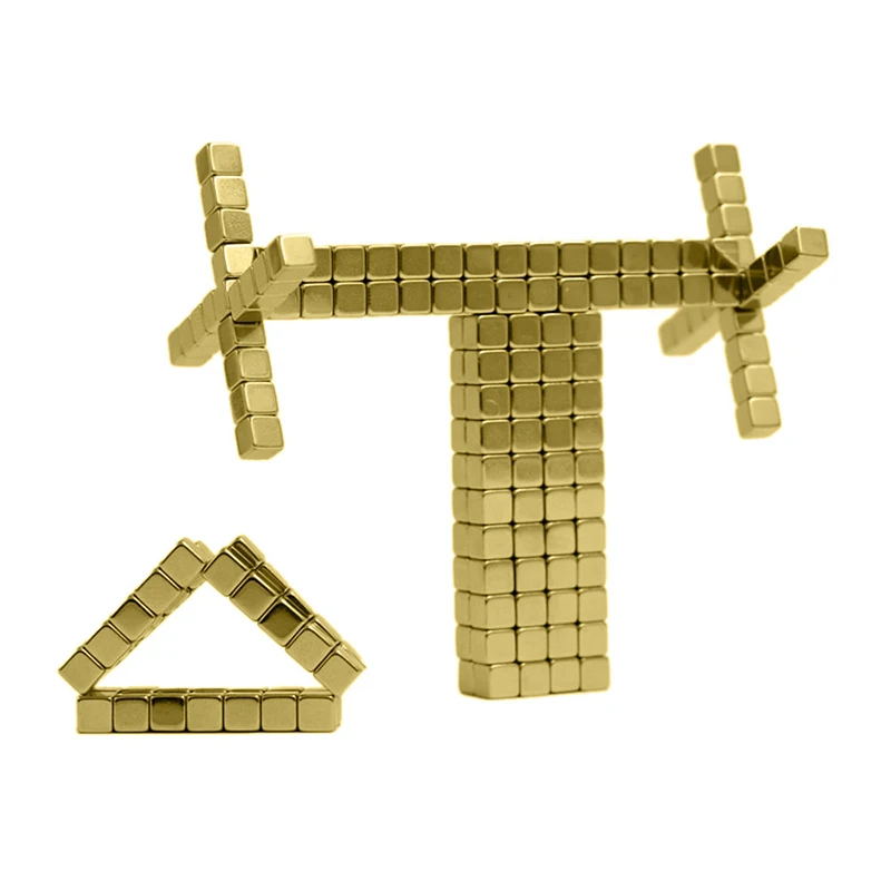 5 мм 216 шт золотые серебряные магнитные блоки игрушки Магнитный блок Волшебная