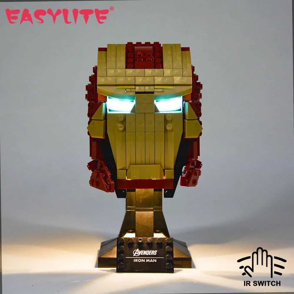 EASYLITE LED Light Set For 76165 Man Helmet | Blocks