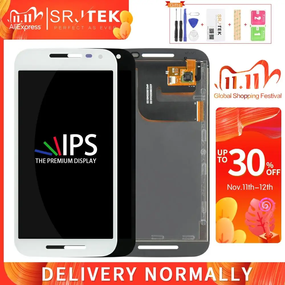 Для Motorola MOTO G3 LCD G 3rd Gen xt1544 xt1550 дисплей xt1540 XT1541 XT1543 экран сенсорный дигитайзер