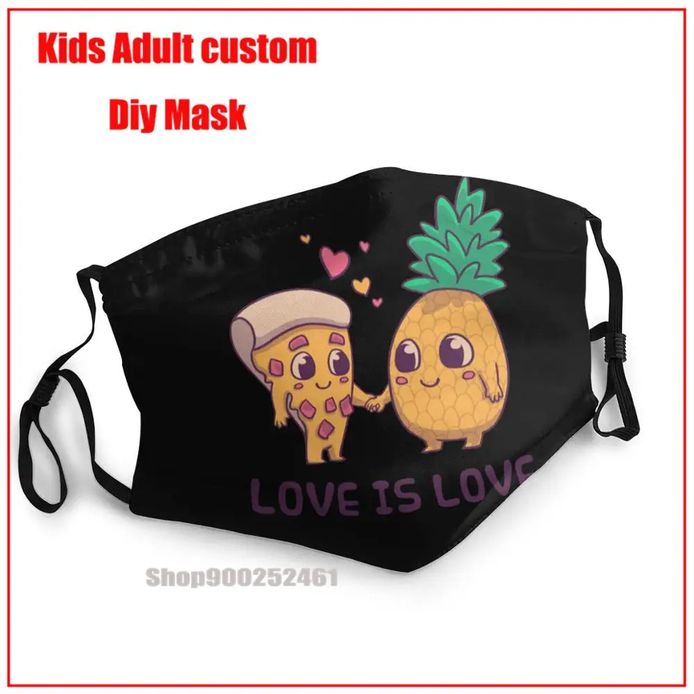 

Ананас и пиццу любовь это Любовь Сделай Сам маскарилья Гарри маска моющаяся многоразовая маска для лица с изображением рта маска с дизайном...