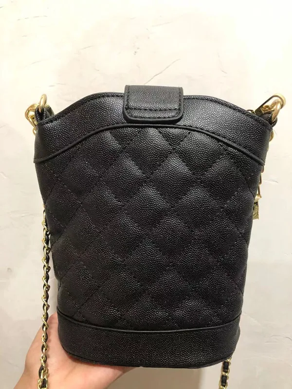 

Chain Lingge bucket bag women 2020 new fashion chain bag diagonal straddle bag
