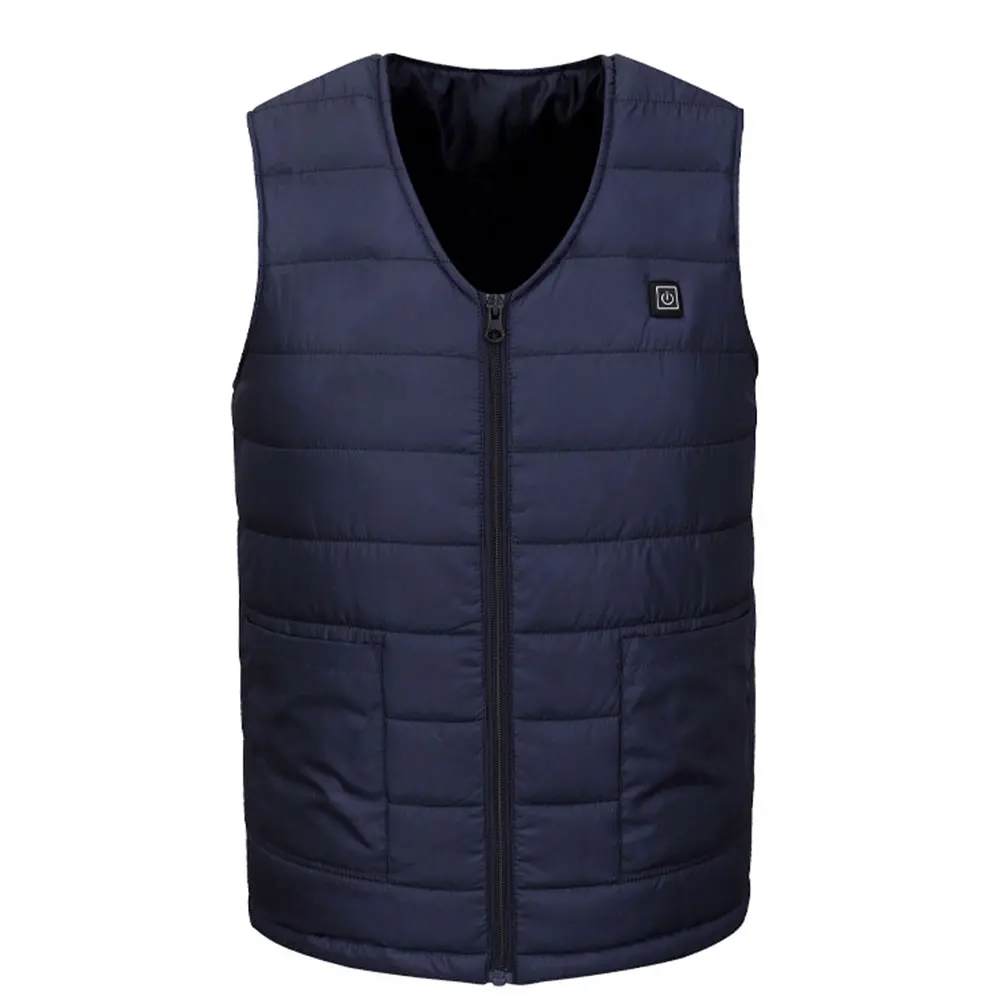 

New 10 Areas Heated Vest Jacket USB Men'S Women'S Outdoor Electric Heating Vest Warm Sports Thermal Coat Clothing Heatable Vest