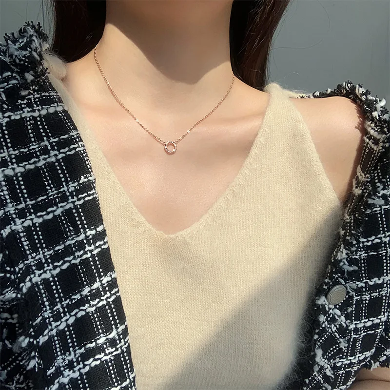 

S925 Sliver New Arrival 2021 Fashion Modern Choker Necklace Round Necklaces Gold Color Necklace Choker Jewelry For Women