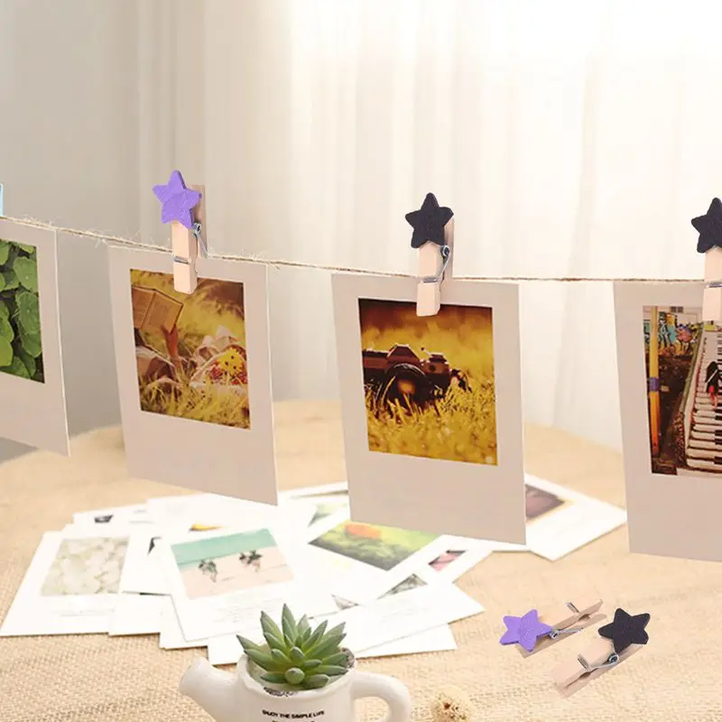 50 шт. деревянные мини прищепки для фотографий|Папки тиснения| |