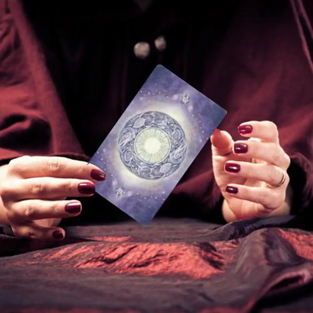 8PCS/Set Flower Shadow Tarot Cards English Divination Love Business Ebook To Guide Game For Women Family Party | Спорт и развлечения