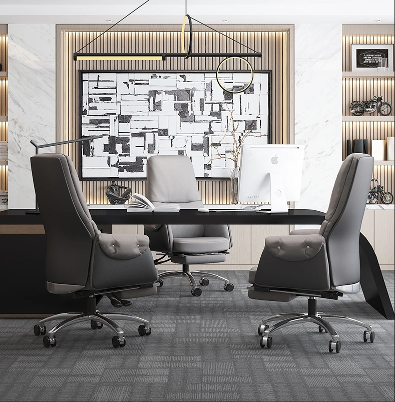 

Computer chair home office chair comfortable sedentary modern minimalist leather boss chair ergonomic chair study chair