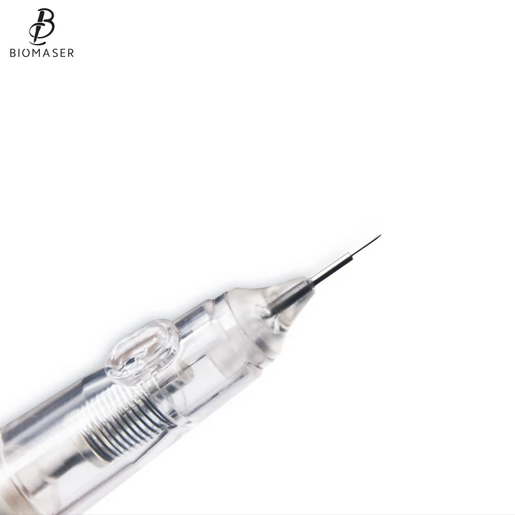 Biomaser 1R одноразовый Перманентный макияж картридж иглы татуировки с наконечниками