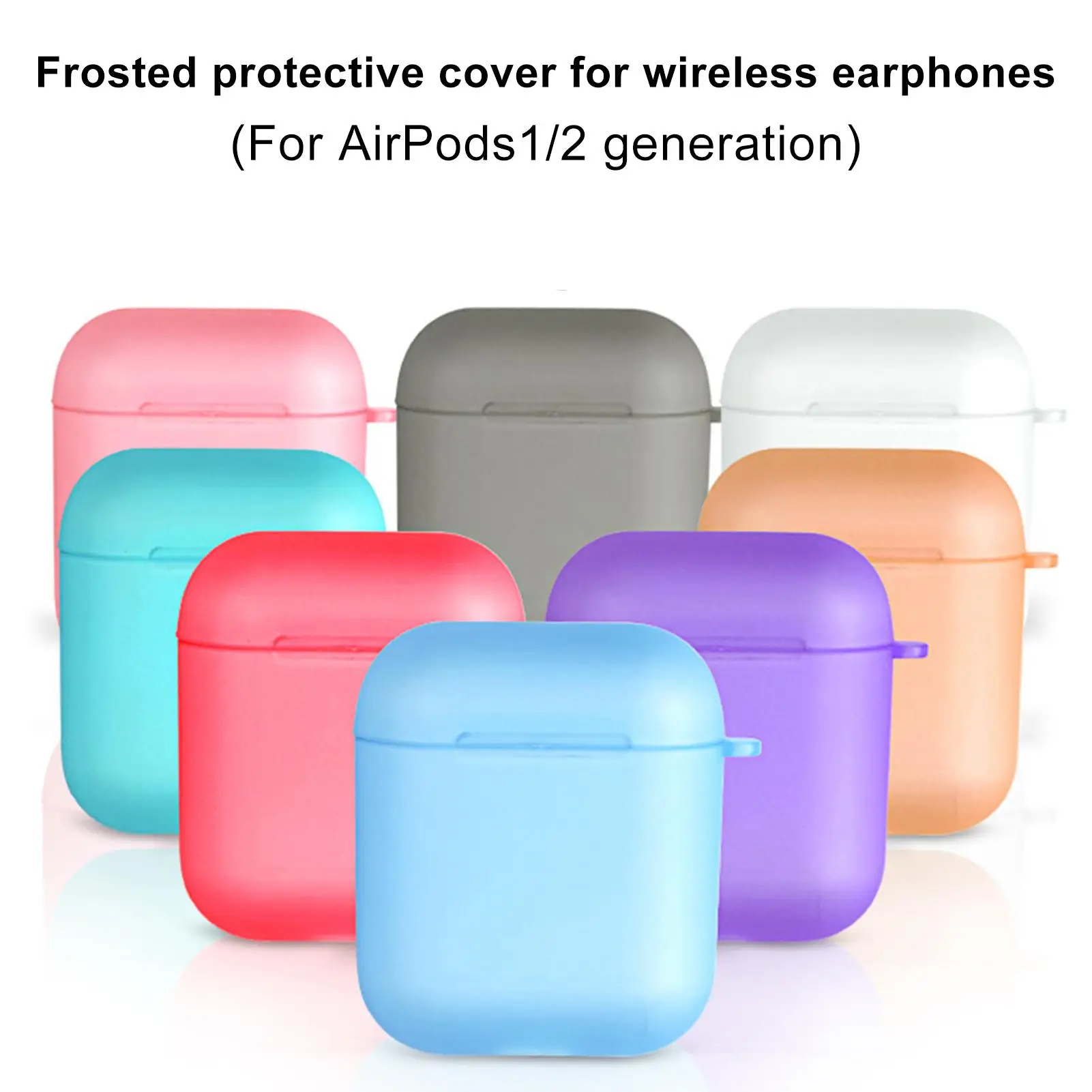 

Защита от царапин и пыли TPU Wireless защитный чехол для наушников для AirPods 1/2