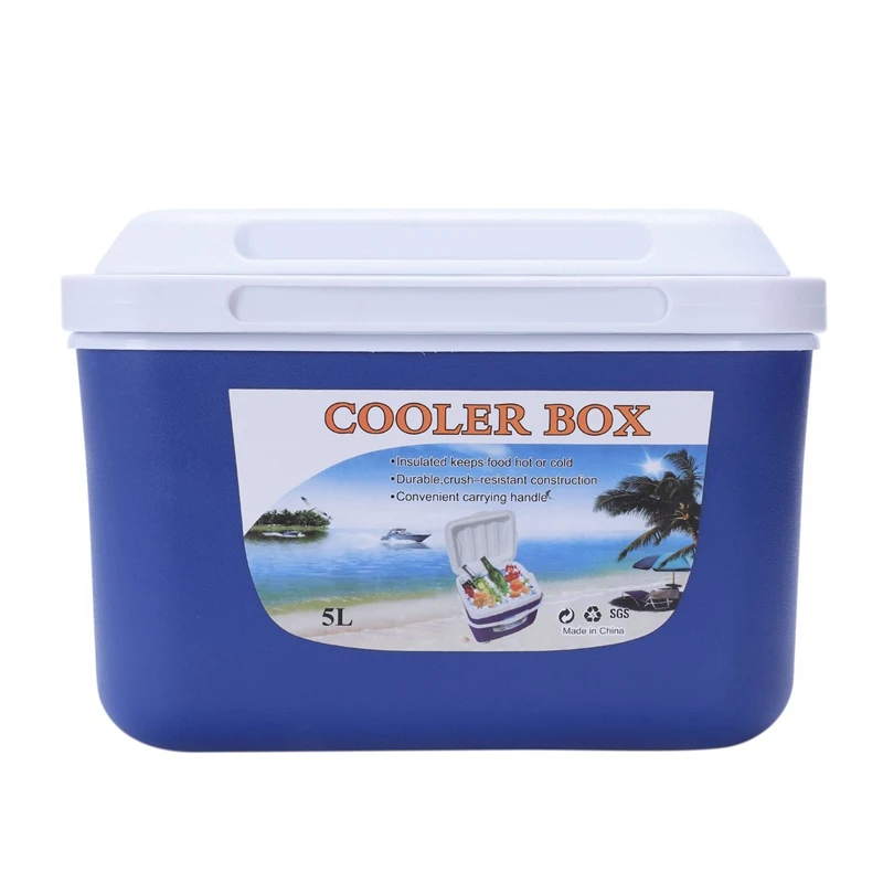 

ABGZ-5L Car Insulation Box Outdoor Car Cooler Box Ice Organizer Medicine Preservation Box Home Barbecue Fishing Box