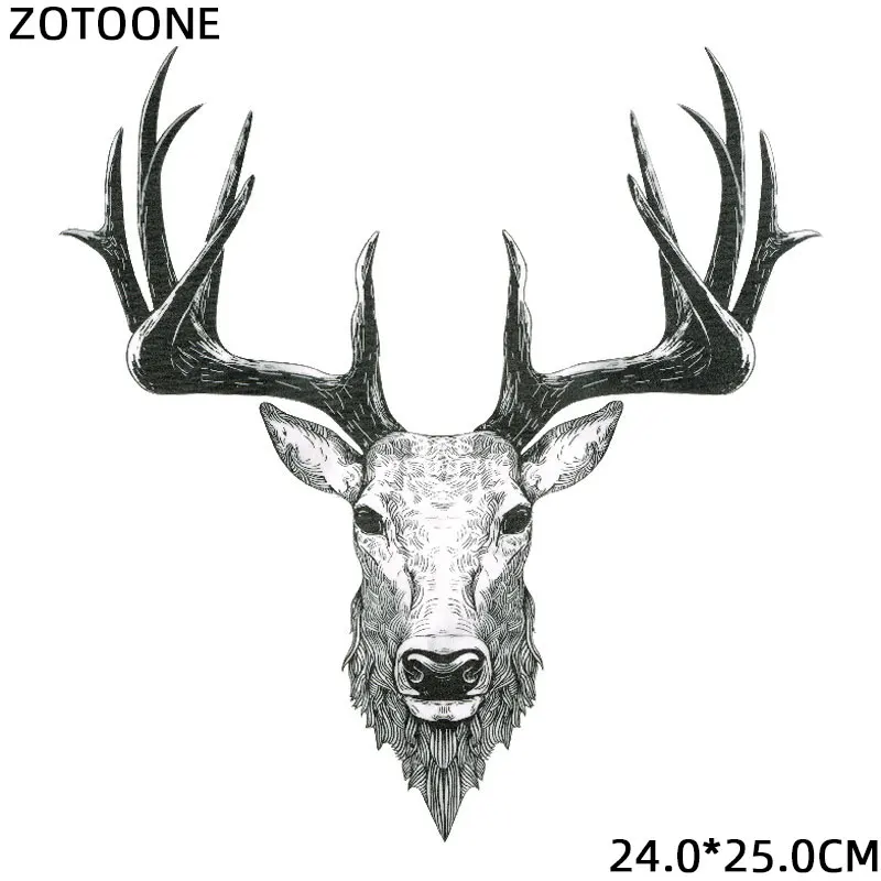 ZOTOONE, Рождественский олень, термонаклейки для одежды, вышитая аппликация, сделай сам, Термофутболка - Цвет: 200