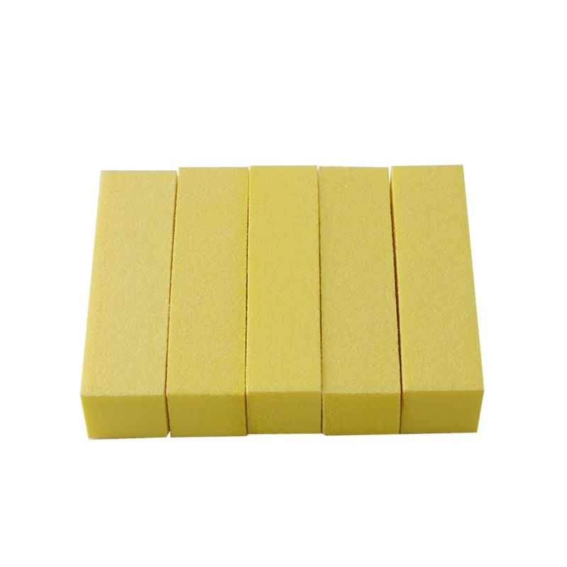 yellow 5pcs Профессиональная пилка для полировки ногтей 5 шт. маникюрные инструменты Полировочный блок Наждачная губка инструменты для дизайна ногтей Гель-лак для ногтей - Цвет: yellow 5pcs