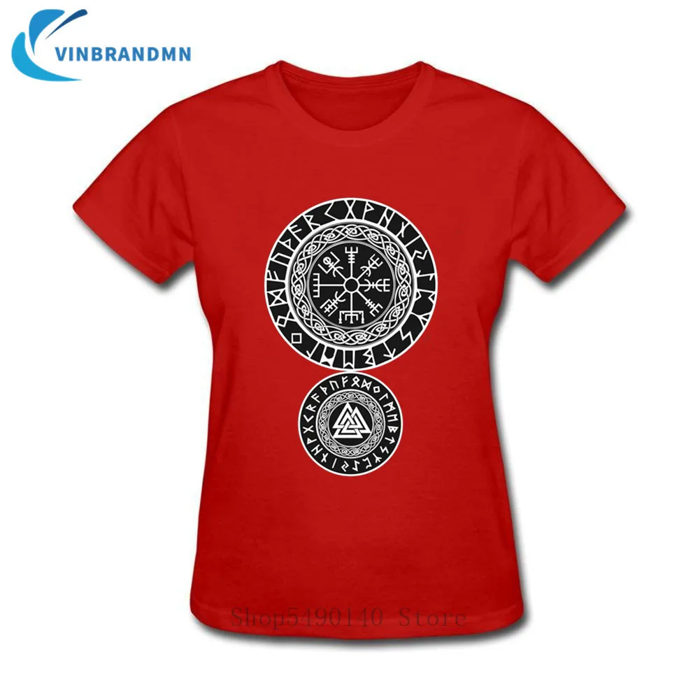 Женская Винтажная Футболка Vegvisir стильная футболка в стиле ретро с символикой