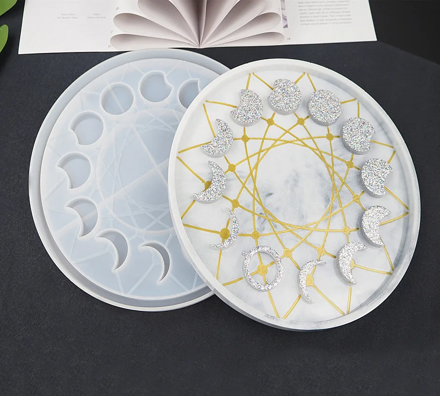 Форма для украшения лунного затмения звезды фазы Луны диск циферблат часов