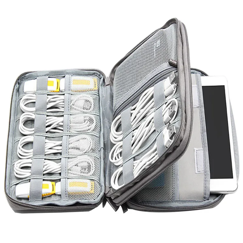 Двухслойная цифровая сумка для хранения наушников сумки Ipad Air Tablet Защитный чехол