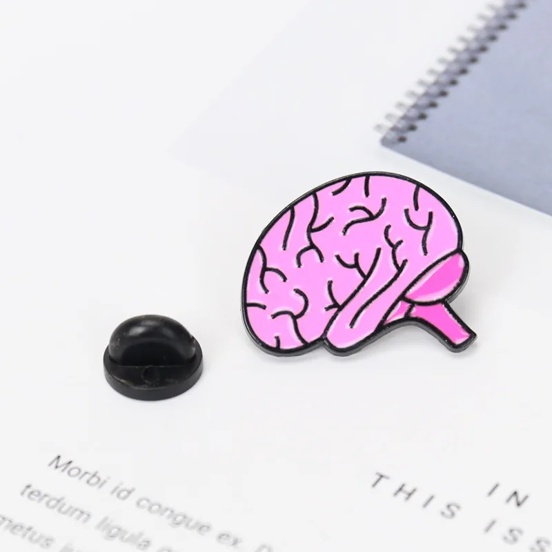 Эмалированная булавка для зубов и глаз цветной стетоскоп лацкана металлическая