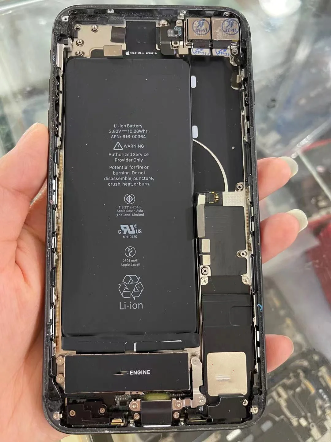 

Полная задняя крышка батарейного отсека средняя рамка Шасси с деталями и аккумулятором для iPhone 8 8 Plus Полный задний корпус для 8plus