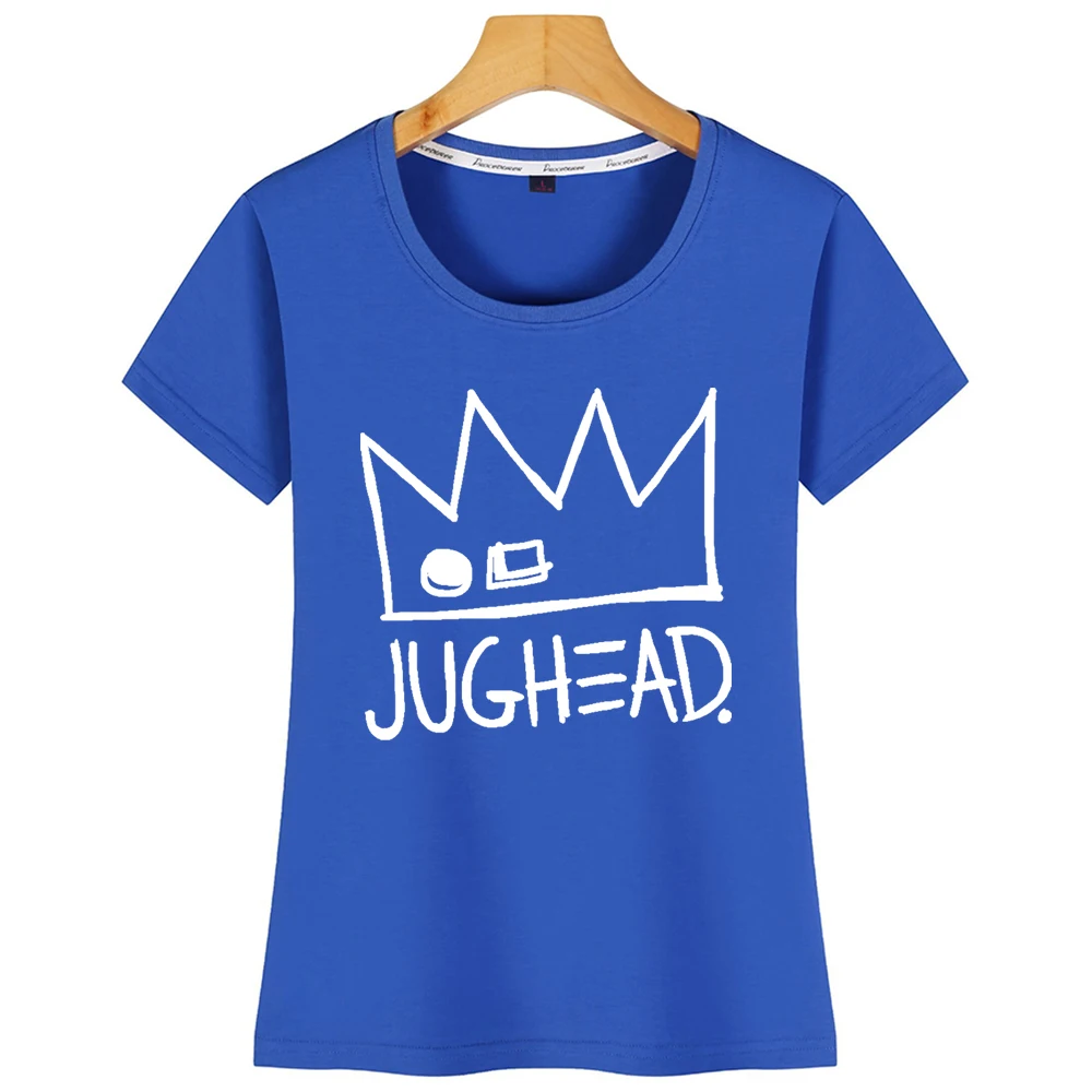 Футболка женская короткая смешная белая рубашка Jughead Jones Crown | Женская одежда